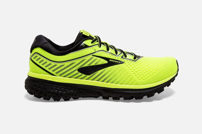 Brooks Men's Ghost 12 Road Running Shoes - Yellow (GSOV86521)